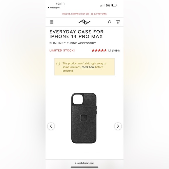 PEAK DESIGN EVERYDAY CASE FOR IPHONE 14 PRO MAX - Picture 2 of 7